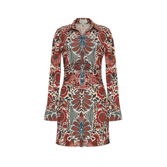 NEW CARA CARA shirley mini dress in turtledove luxor - Picture 3 of 4